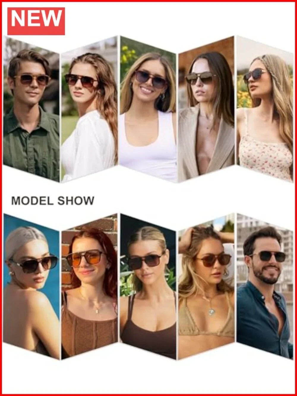 Retro Aviator Sunglasses with UV400 Lenses for Women Men